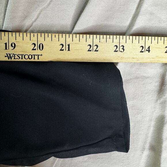 Simply Vera Wang Womens XL Black Pullover Tunic Blouse VNeck Rust Pattern Light - Picture 8 of 8